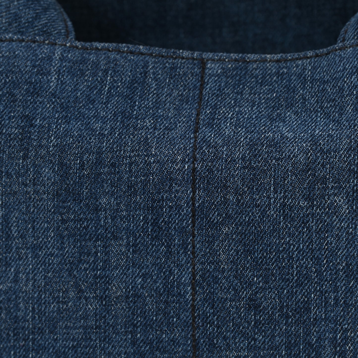 Denim Small Logo Tote Bleu