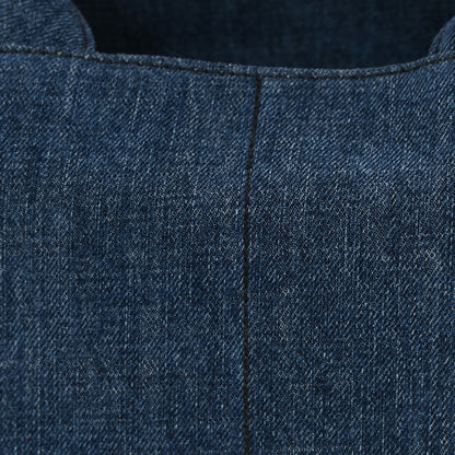 Prada Denim Small Logo Tote Bleu 10 of 10