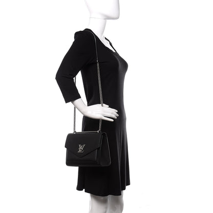 Louis Vuitton Soft Calfskin My Lockme Chain Bag BB Black 2 of 10