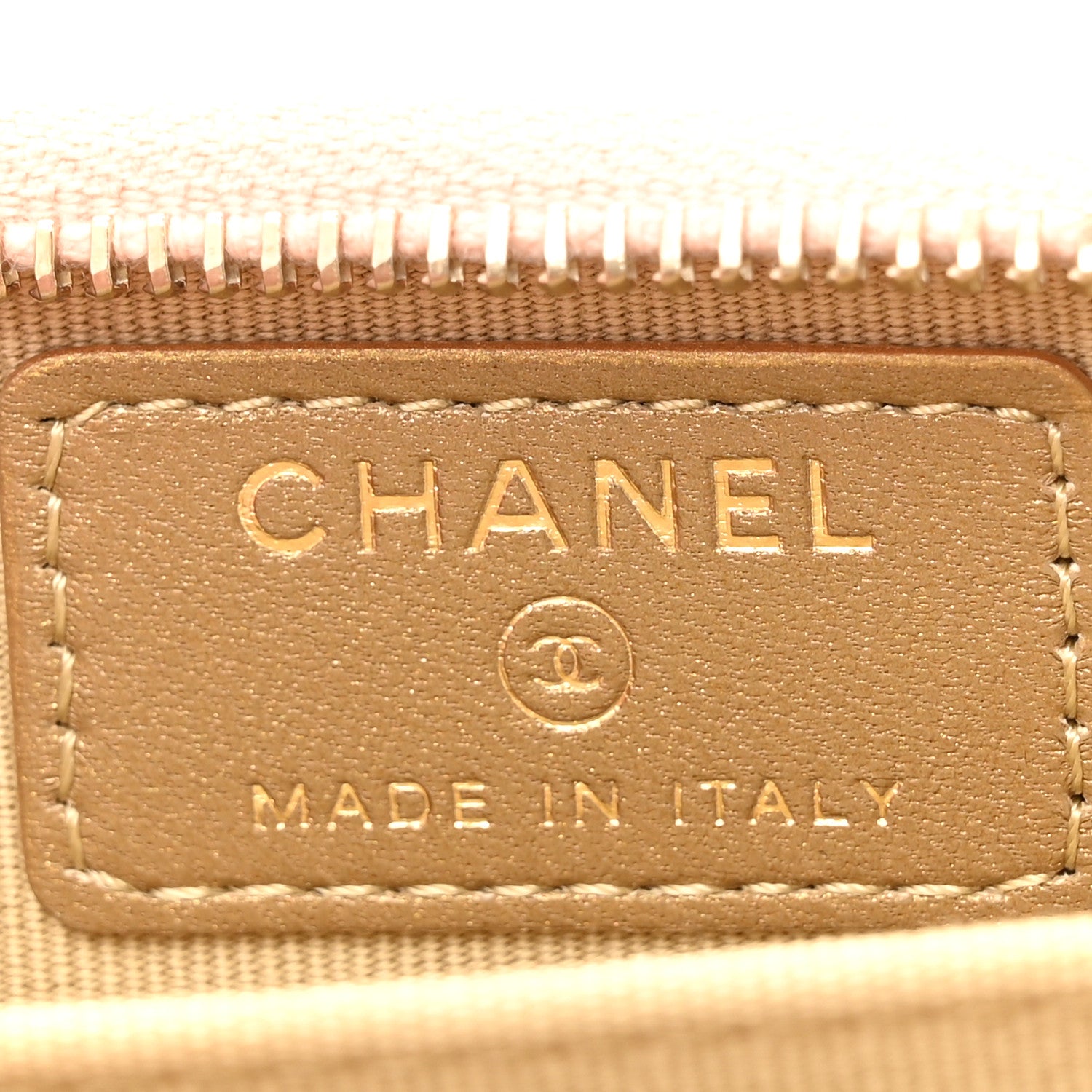 Chanel Lambskin Quilted CC Pearl Crush Zip Card Holder On Chain Pink 6 of 11