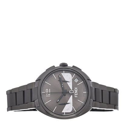 Fendi Stainless Steel 40mm Momento Bugs Quartz Watch Grey 2 of 4