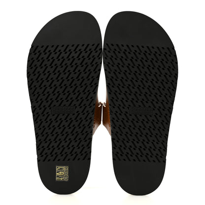 Hermes Calfskin Womens Chypre Sandals 41 Naturel 6 of 10