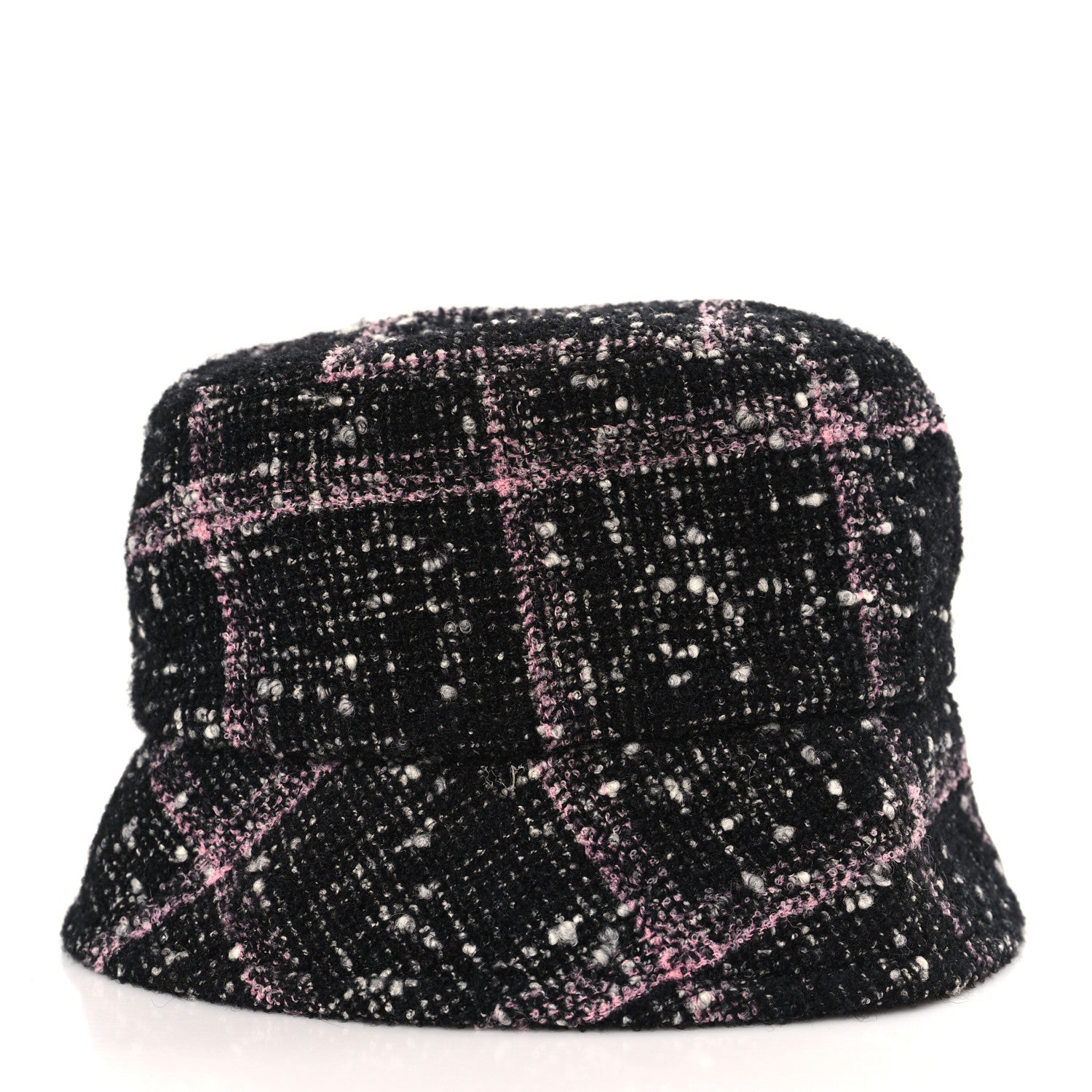 Chanel Tweed Bucket Hat M Black Pink 3 of 6