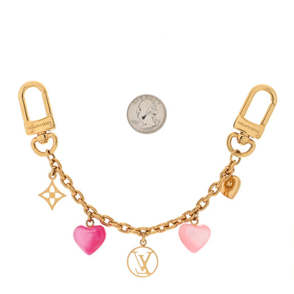 Louis Vuitton Resin Beloved Family Chain Bag Charm Gold Pink 2 of 4
