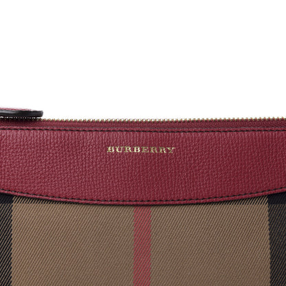 Burberry House Check Derby Peyton Crossbody Clutch Bag Russet Red 11 of 11