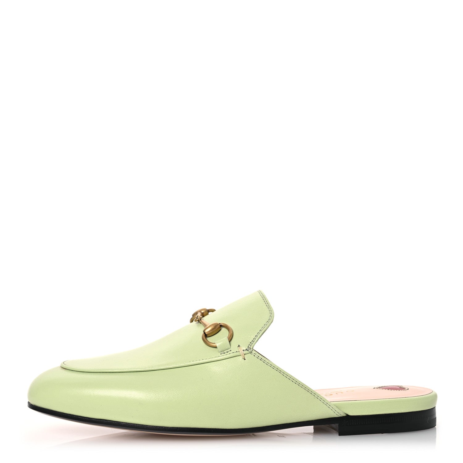 Gucci Malaga Kid Womens Princetown Slippers 38 Pistachio Green 1 of 13