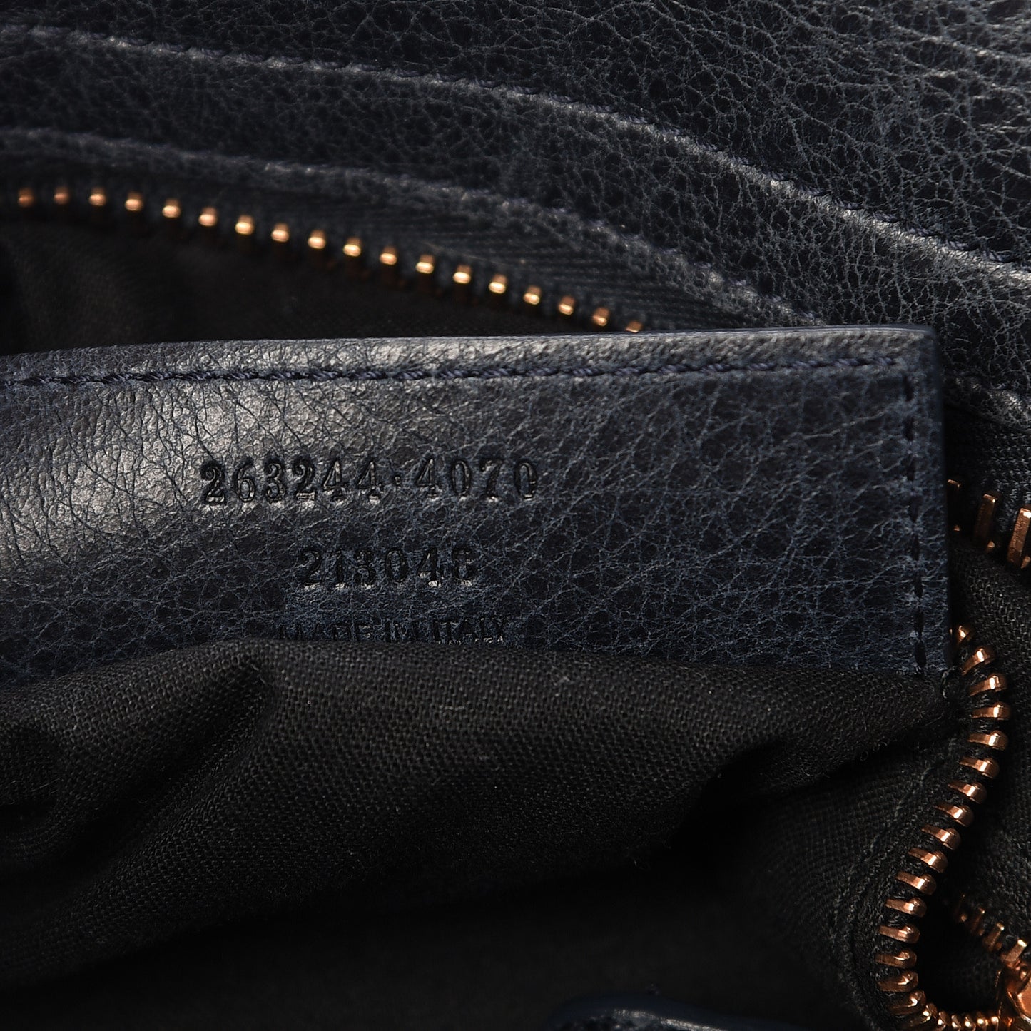 Agneau Giant 21 Rose Gold Hardware Velo Dark Night