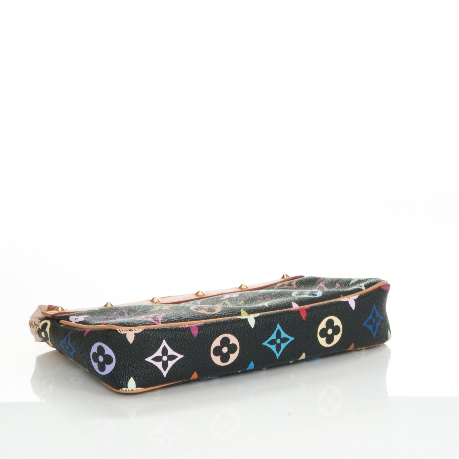 Louis Vuitton Monogram Multicolor Pochette Accessories Black 4 of 8