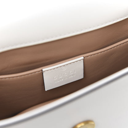 Gucci Nappa Pearl Studded Mini Queen Margaret Broadway Shoulder Bag Mystic White 9 of 11