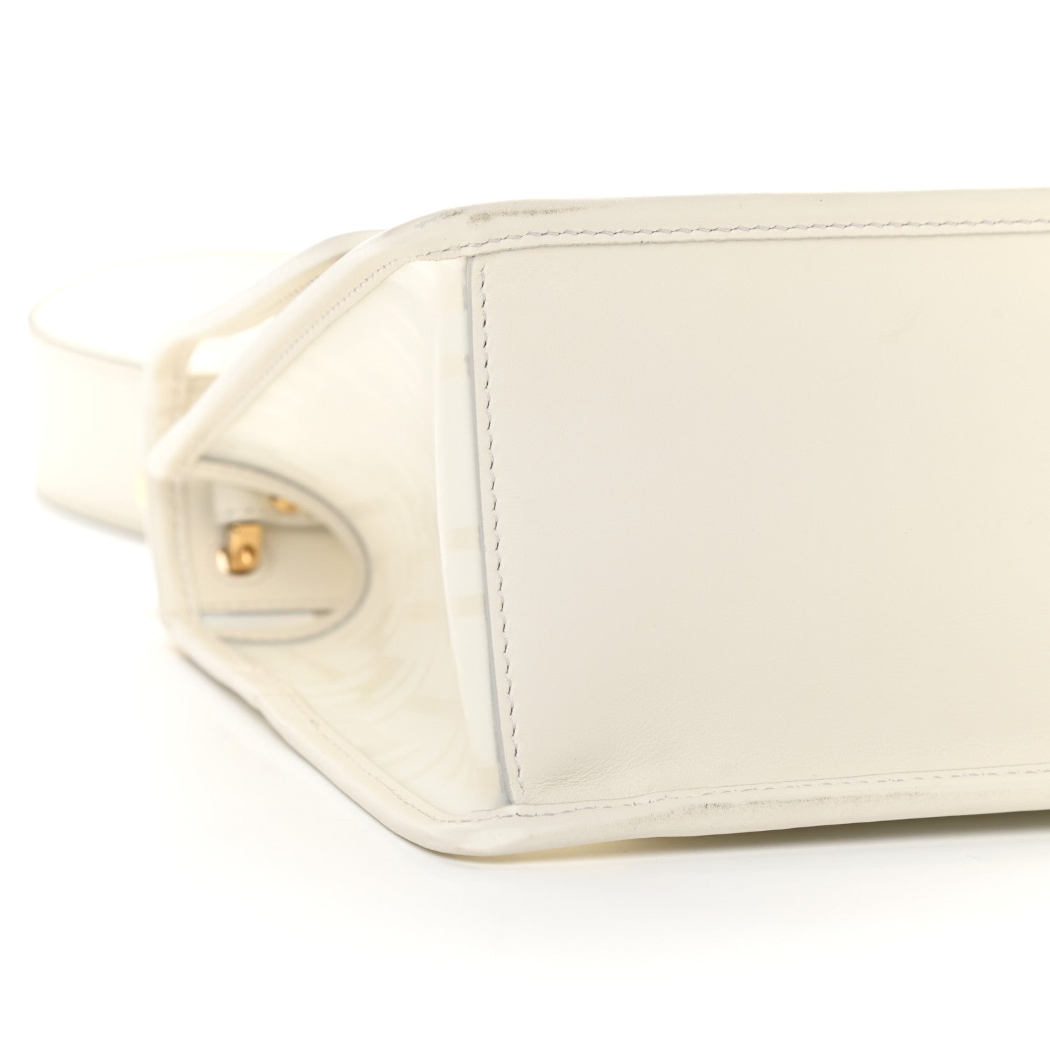 Fendi TPU FF Vitello Century F is Fendi Kan I Shoulder Bag White 8 of 9