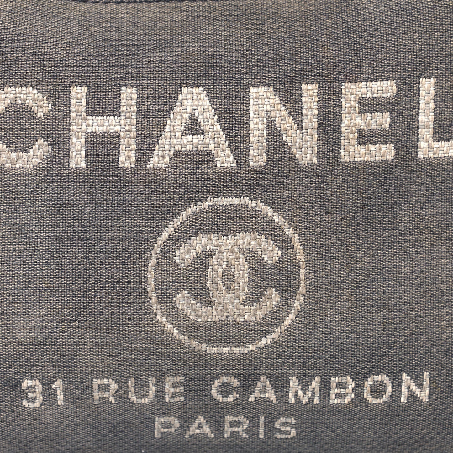 Canvas Small Deauville Tote Grey