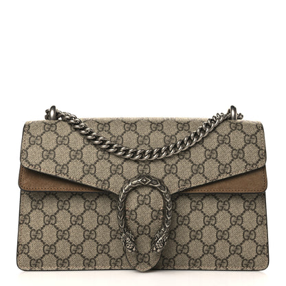 Gucci GG Supreme Monogram Small Dionysus Shoulder Bag Taupe 1 of 11
