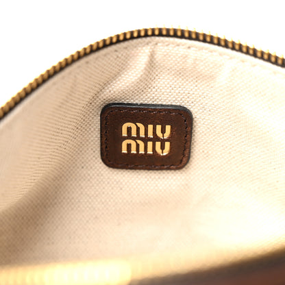 Miu Miu Nappa Aviator Mini Pouch Briarwood 6 of 12
