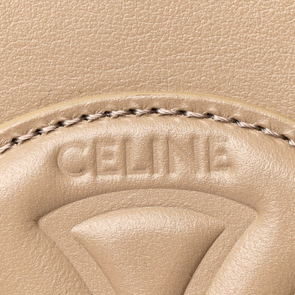 Celine Smooth Calfskin Small Cuir Triomphe Bucket Bag Brown Sepia 6 of 10