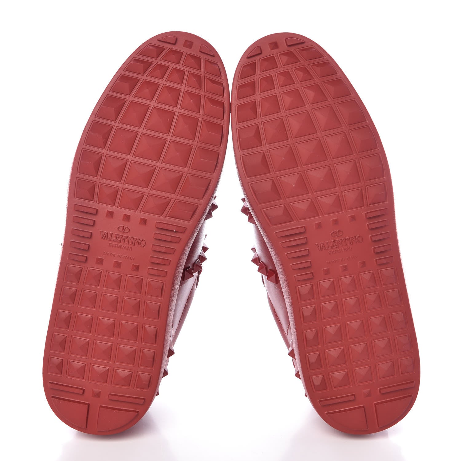 Valentino Garavani Calfskin Rockstud Untitled Open Sneakers 36 Rosso Valentino 5 of 9