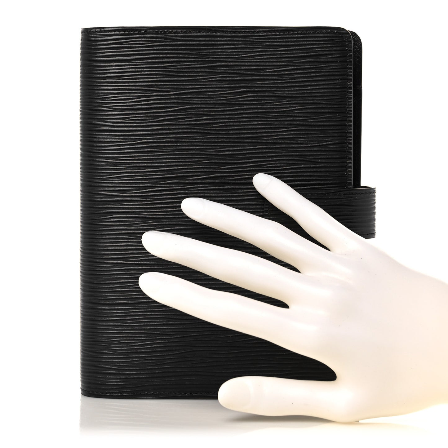 Epi Medium Ring Agenda Cover Black