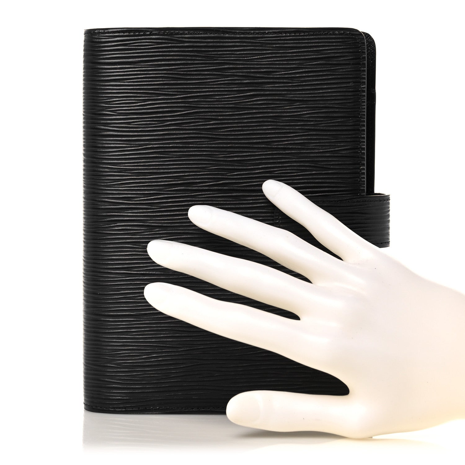 Louis Vuitton Epi Medium Ring Agenda Cover Black 2 of 12