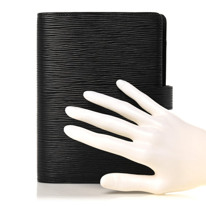 Louis Vuitton Epi Medium Ring Agenda Cover Black 2 of 12