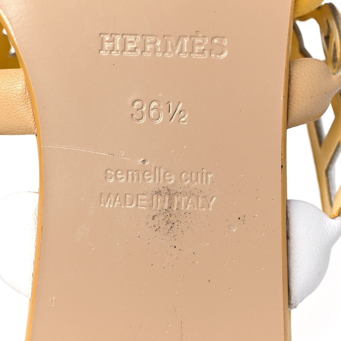 Nappa Thalassa Sandals 36.5 Jaune Citrone