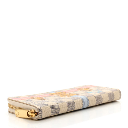 Louis Vuitton Damier Azur Summer Trunks Clemence Wallet 4 of 6