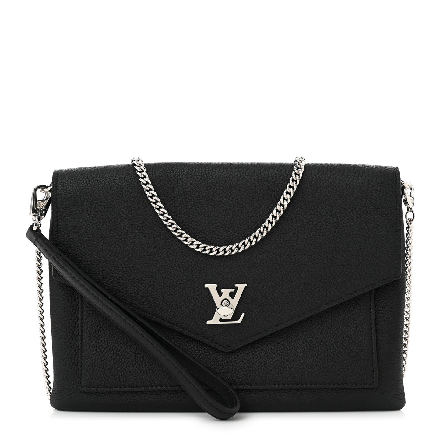 Soft Calfskin My Lockme Chain Pochette Black