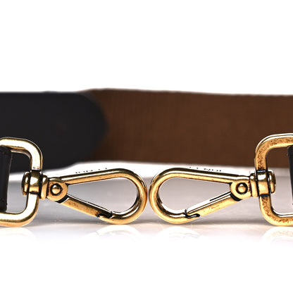 Fendi Ribbon Vitello Century FF 1974 Flat Studded Strap You Fango Marrone Ebano 5 of 5