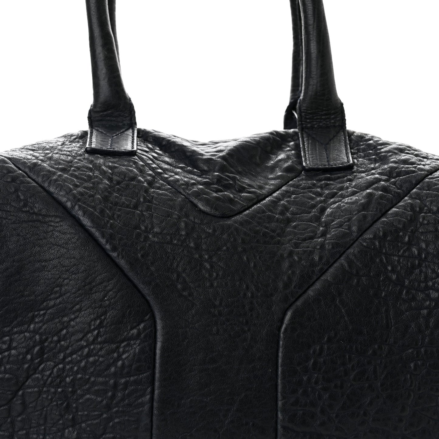 Pebbled Lambskin Medium Easy Sac Black