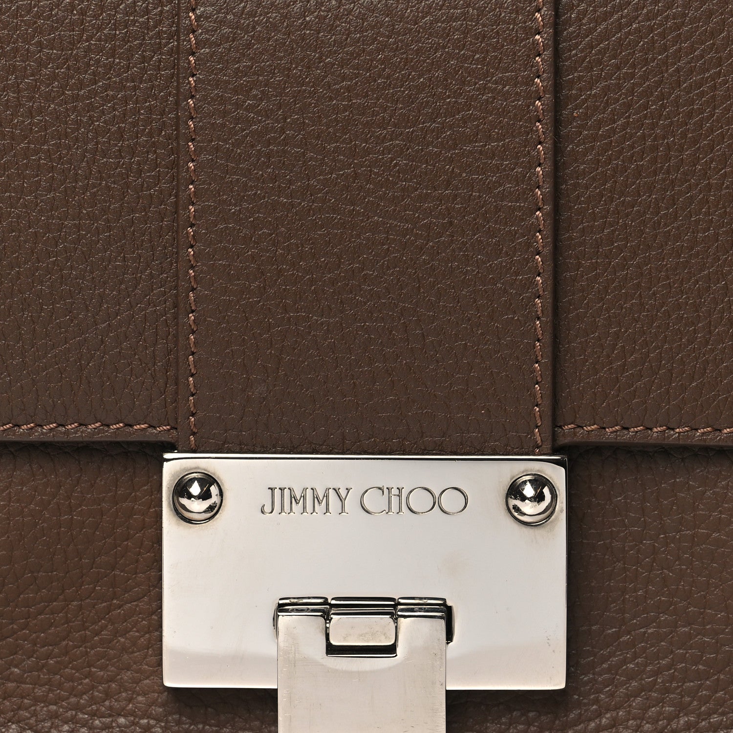 Jimmy Choo Pebbled Calfskin Rebel Crossbody Bag Brown 7 of 11