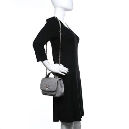 Chanel Caviar Quilted Small Business Affinity Flap Grey 2 of 8