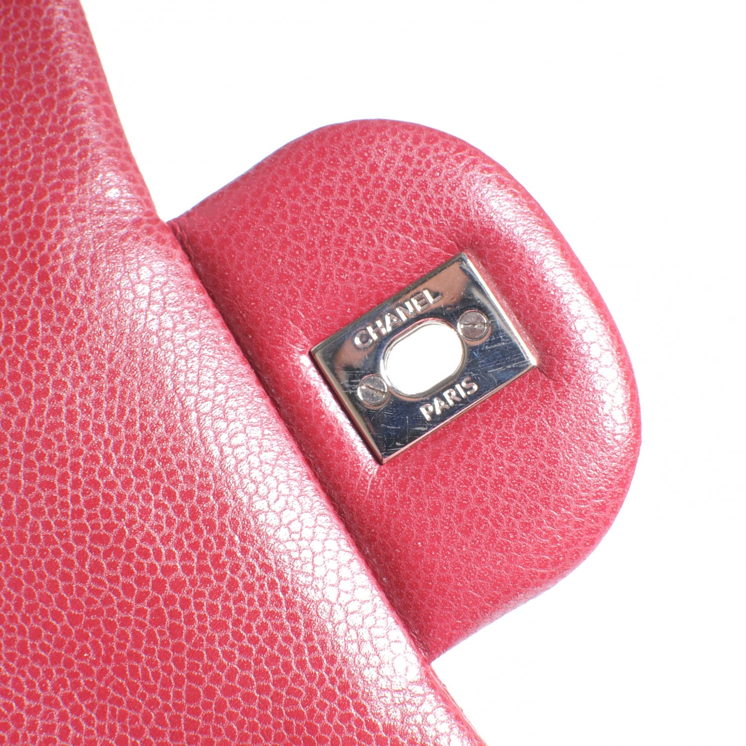 Chanel Caviar Maxi Single Flap Red 10 of 10