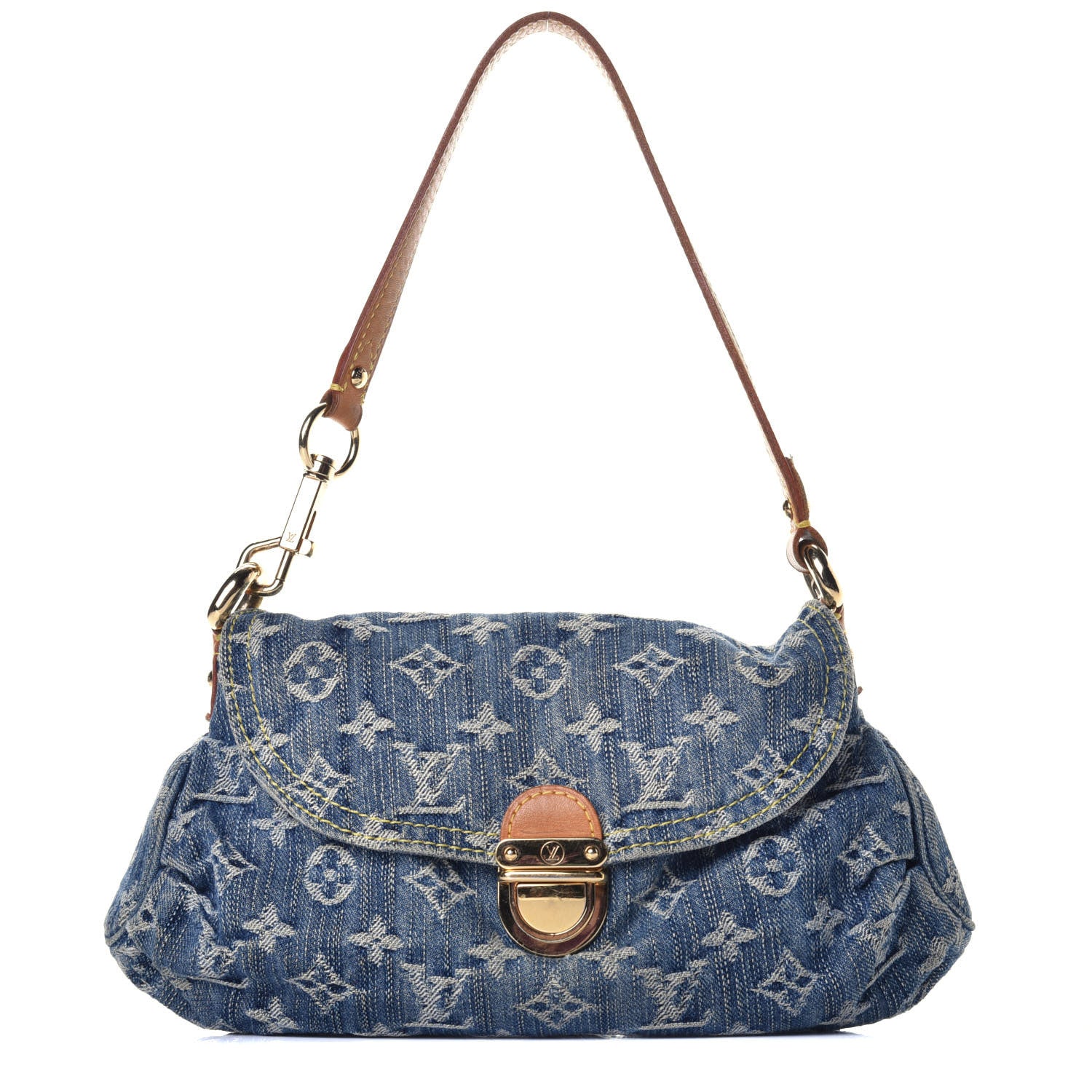 Louis Vuitton Monogram Denim Mini Pleaty Blue 1 of 10