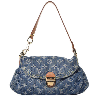 Louis Vuitton Monogram Denim Mini Pleaty Blue 1 of 10
