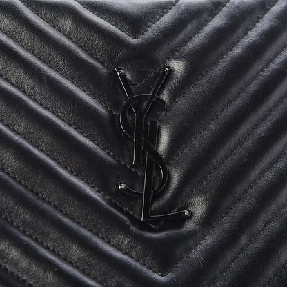 Saint Laurent Calfskin Matelasse Monogram Lou Camera Bag Black 11 of 12