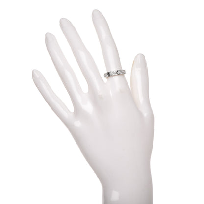 Cartier 18K White Gold Diamond 4mm LOVE Wedding Paved Band Ring 52 6 2 of 5