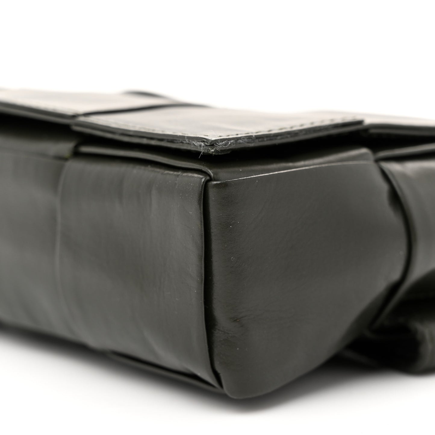 Paper Calfskin Intrecciato Cassette Belt Bag Crocodile