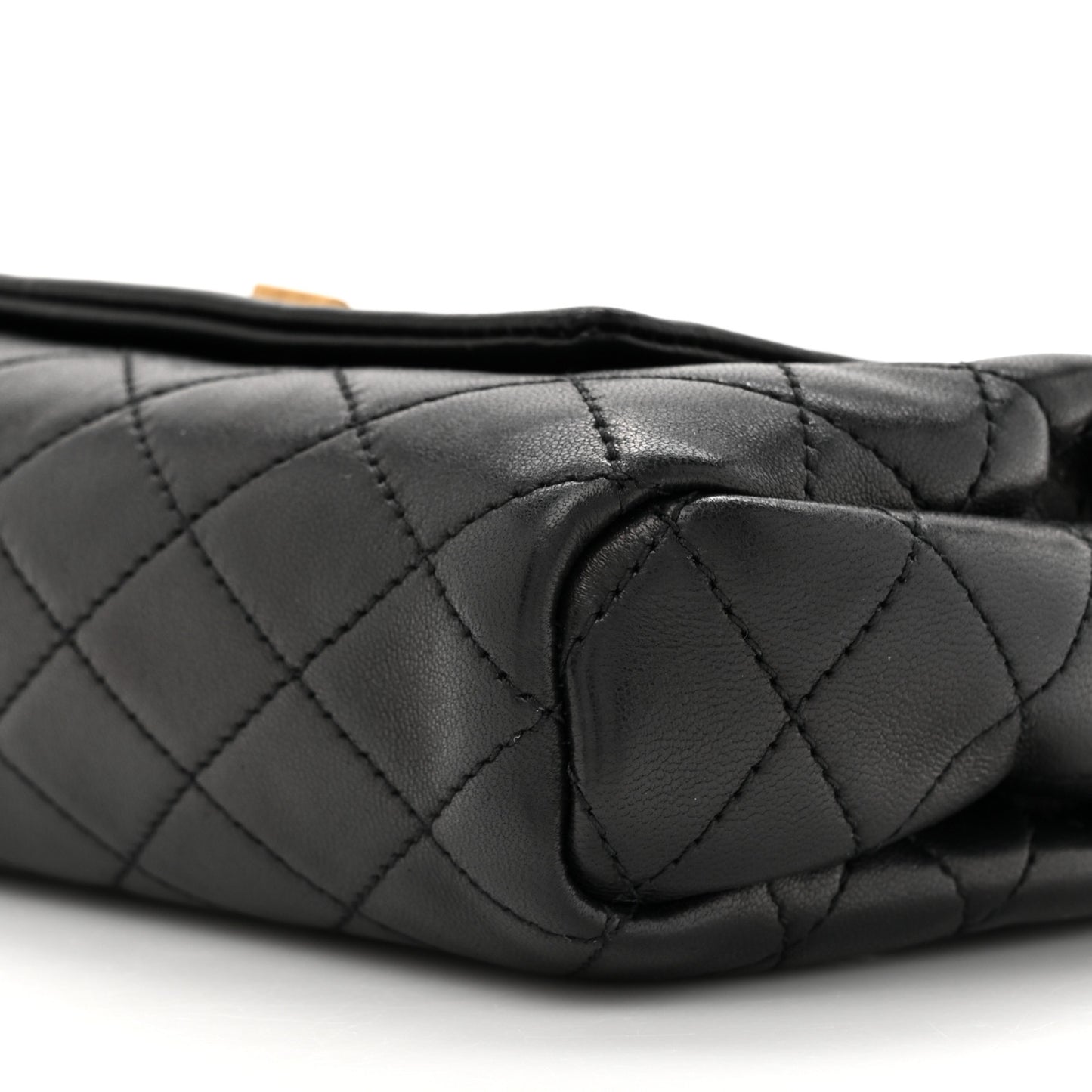 Lambskin Quilted Monogram Mini Nolita Black
