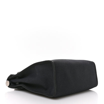 Hermes Military Toile Vache Hunter Herbag Zip PM 31 Black 5 of 12