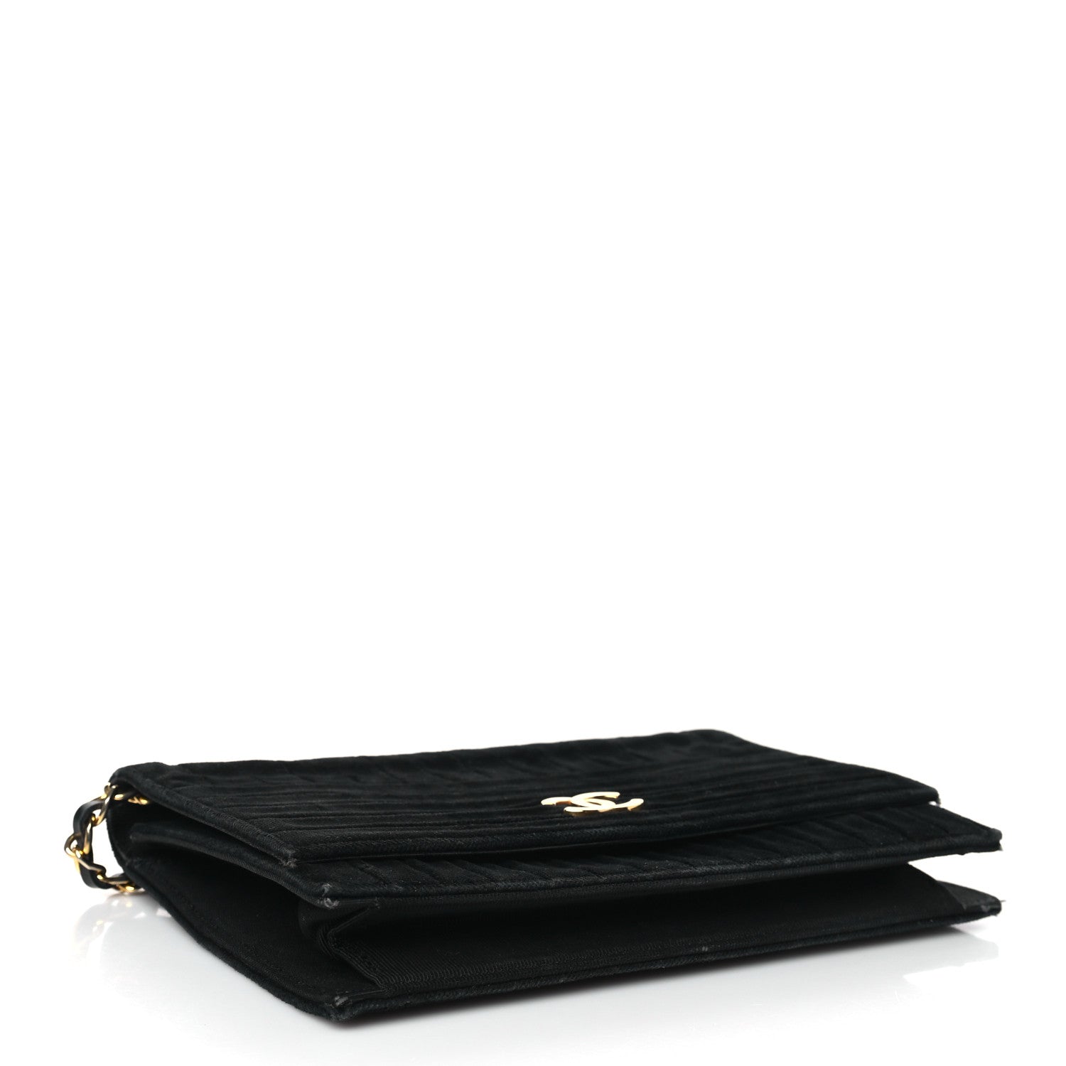 Chanel Velvet Vertical Horizontal Quilt Single Flap Black 4 of 11