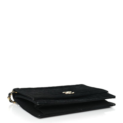 Chanel Velvet Vertical Horizontal Quilt Single Flap Black 4 of 11