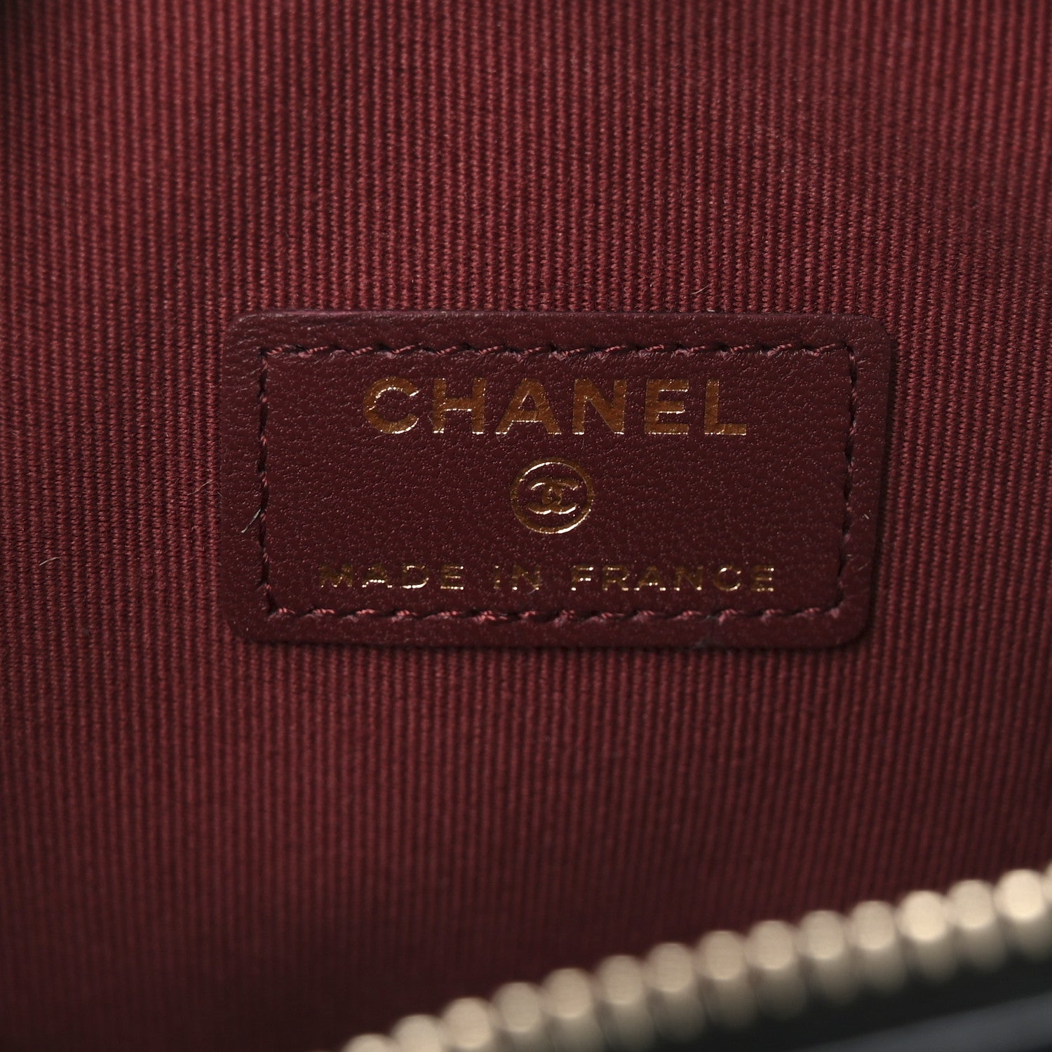 Chanel Lambskin Quilted CC In Love Heart Waist Belt Bag With Chain Black 6 of 10