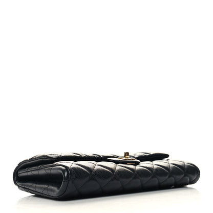 Chanel Caviar Quilted Clutch With Chain Flap Black 3 of 8