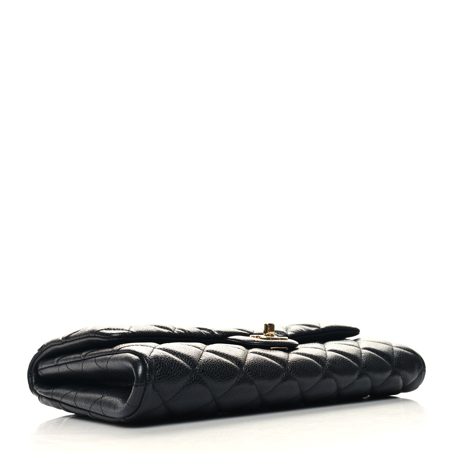 Chanel Caviar Quilted Clutch With Chain Flap Black 3 of 10