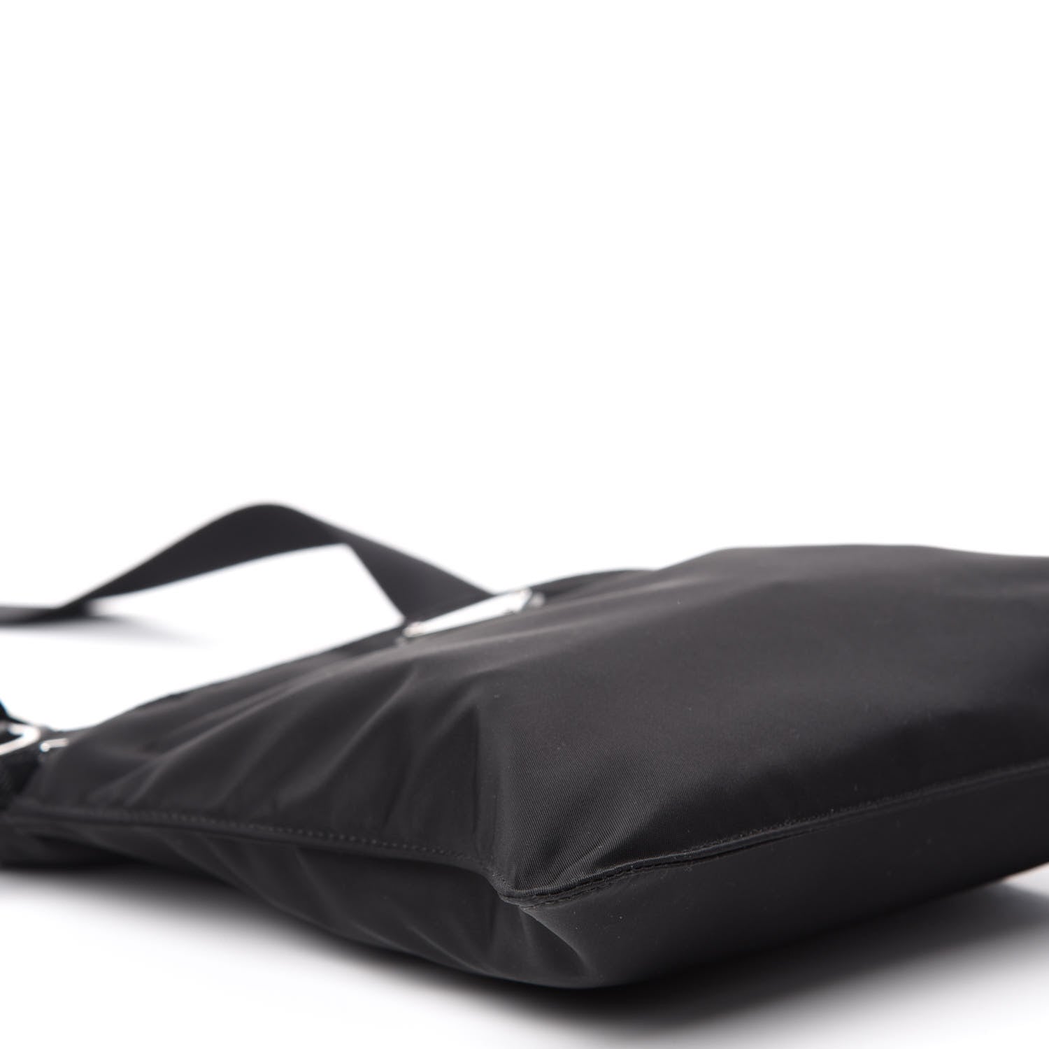 Prada Nylon Vela Small Flat Messenger Bag Black 6 of 10