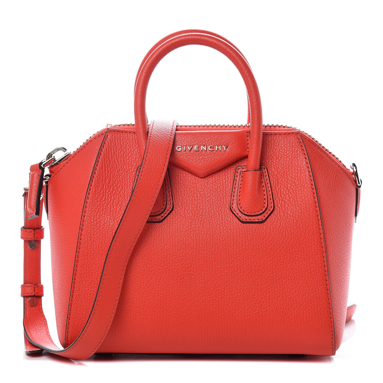 Givenchy Sugar Goatskin Mini Antigona Pop Red 1 of 9