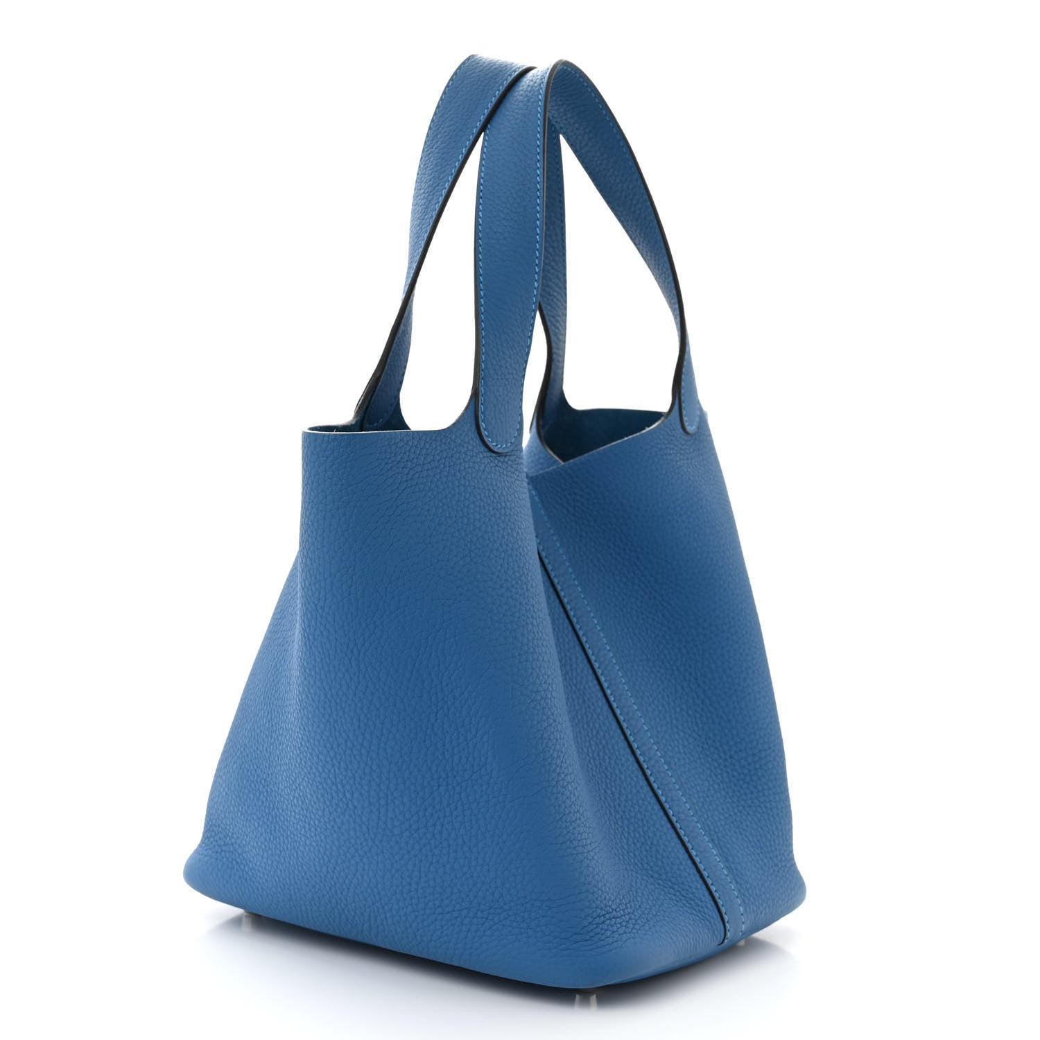 Hermes Taurillon Clemence Picotin Lock 22 MM Bleu Zanzibar 3 of 10