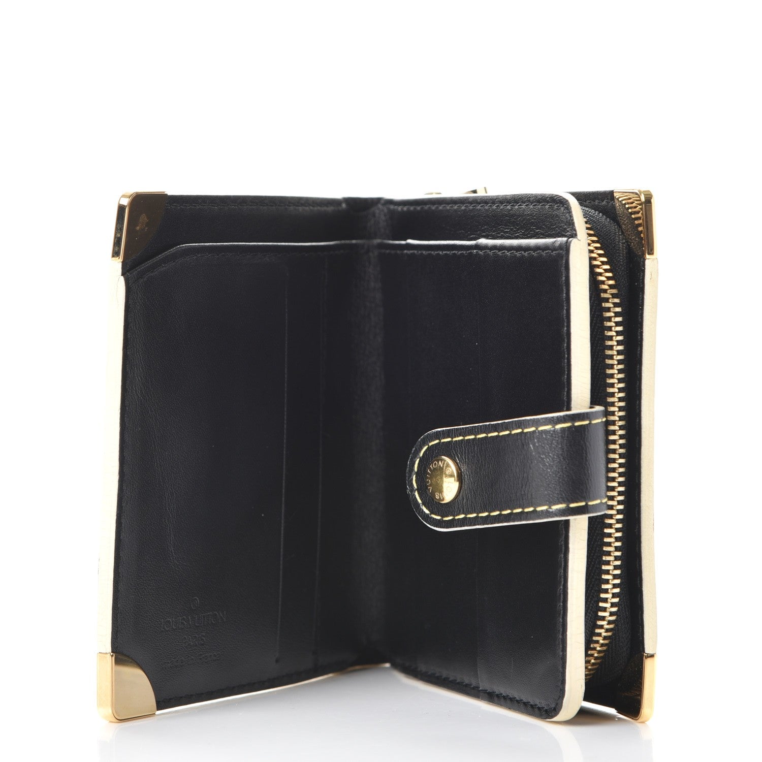 Louis Vuitton Suhali Compact Zipped Wallet Black 5 of 10