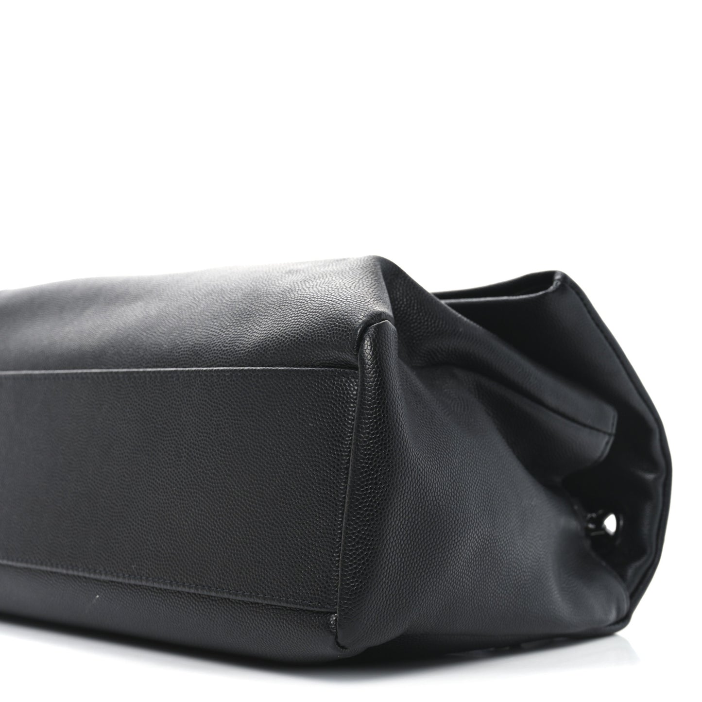 Grain De Poudre Medium West Hollywood Monogram Fold-Over Black