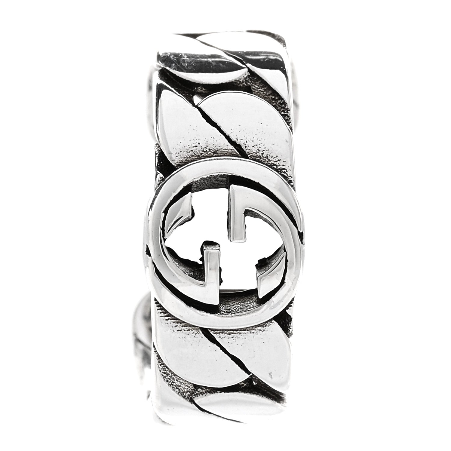 Gucci Sterling Silver Interlocking G Ear Cuff 1 of 4