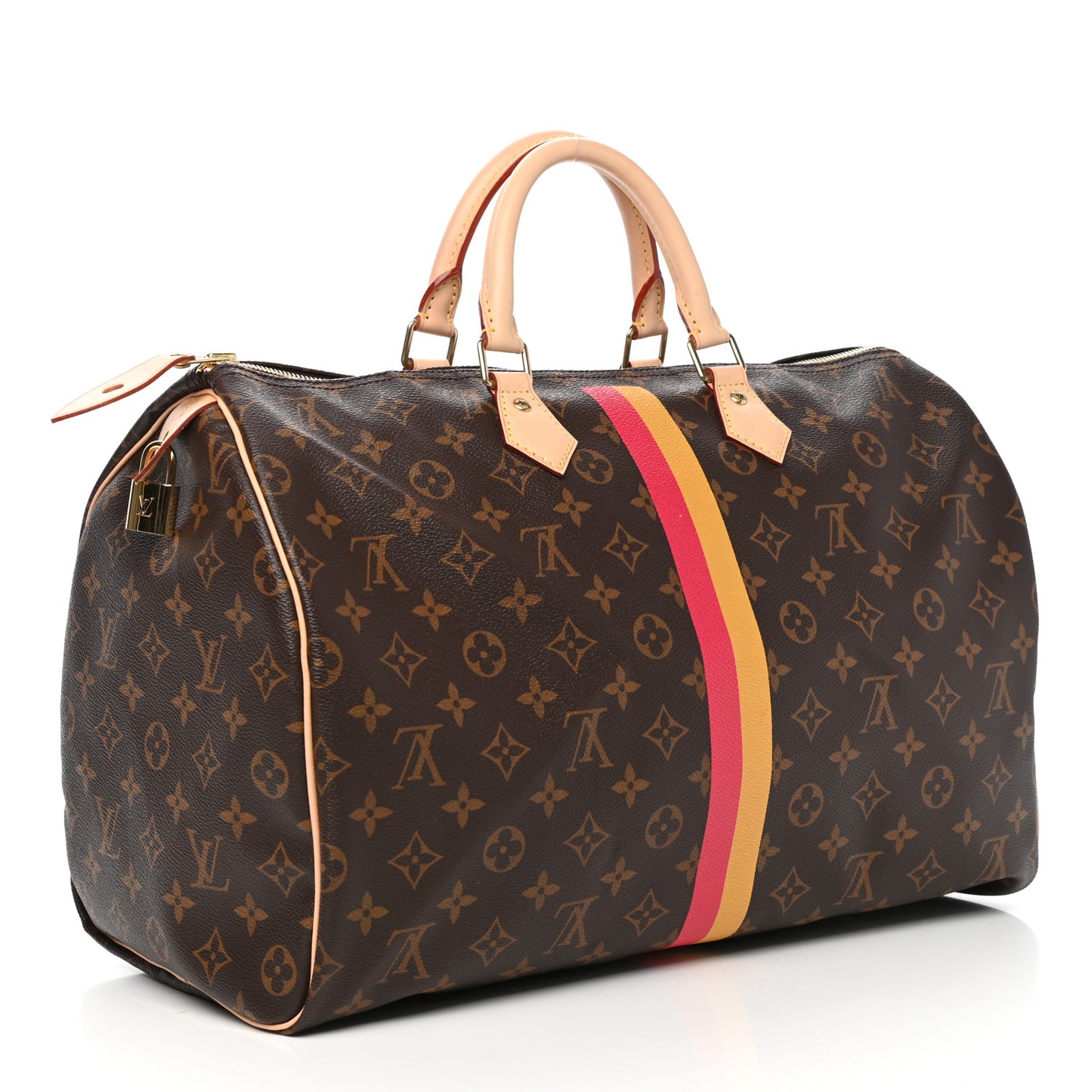 Monogram My LV Heritage Speedy 40 Yellow Fuchsia