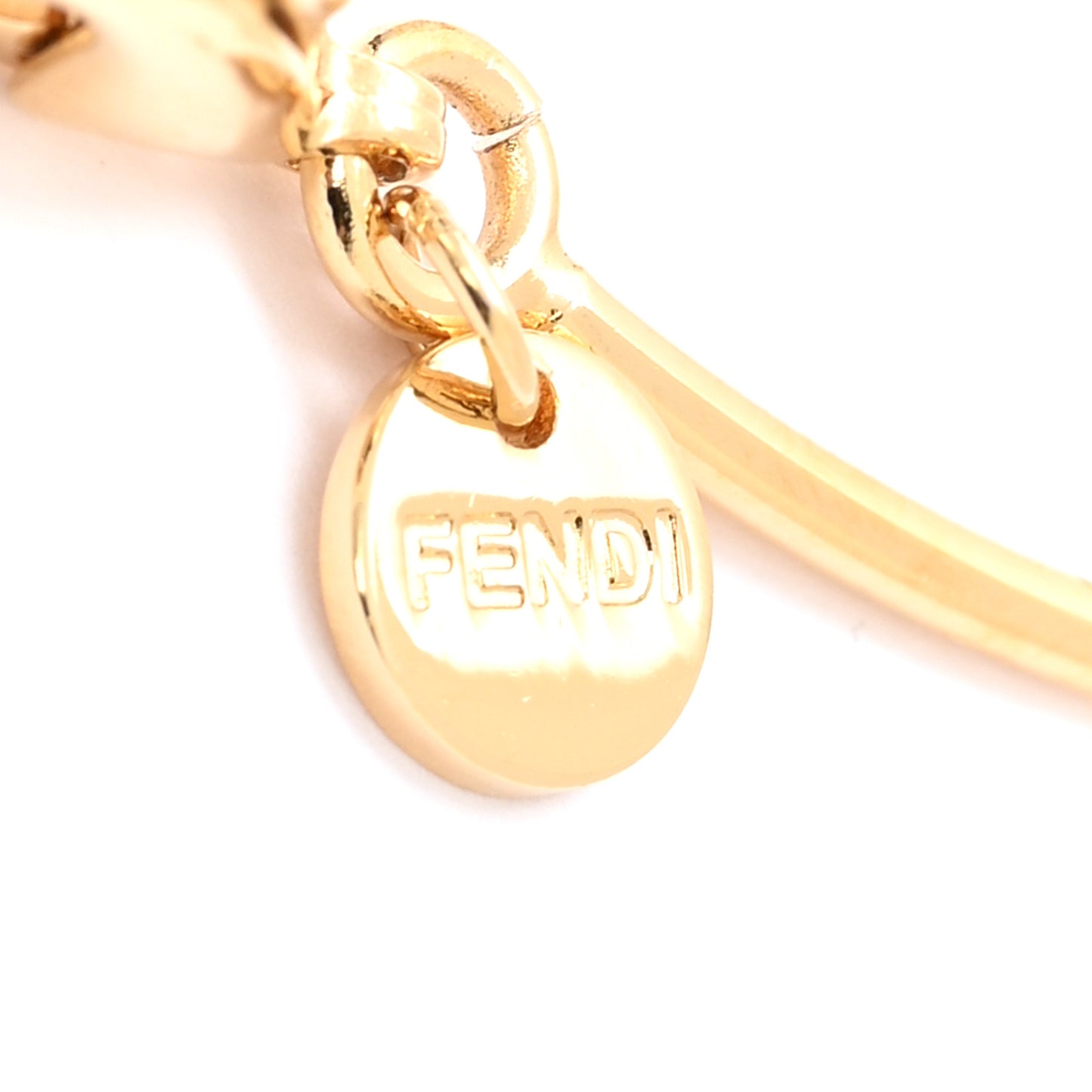 F Is Fendi Metal Bracelet L Gold